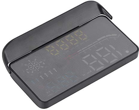 TKSE HUD Anzeigemesser, Universal HUD Mufti -Funktion Head Up Display OBD2+GPS -Projektion Monitor -Alarmfunktion
