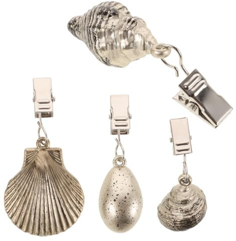BESTYASH 4 Pesi per Tovaglie Sostituibili con Clip Fermagli per Tovaglie da in Zinco Design per Picnic e Feste Set da 4 Pesi Compatti per Copritavolo