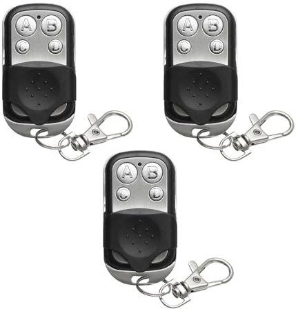 Mando a distancia para puerta, mando a distancia universal, 3 unidades de control remoto para puerta de garaje 433 MHz,mando a distancia universal, puerta de garaje, universal, clonación de 433,92 MHz