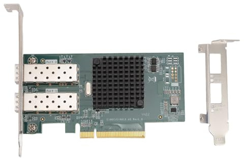 Tarjeta de Red PCIe Gigabit Gigabit PCI -Express Ethernet Card de Adaptador de Red Ethernet 82599 Procesador Multi núcleo de Chip para Escritorio de PC
