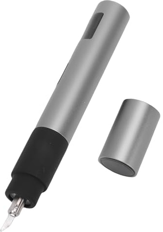 VBESTLIFE Coltello da Taglio Ad Ultrasuoni da 40 KHz, Coltello Ad Ultrasuoni Portatile da 30 W con Lame da 50 Pezzi e Display OLED, per Stampa 3D, Plastica, Legno, Resina, ecc. (Spina europea)