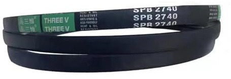 1pcs Type SPB 5V Rubber V Belt Drive Conveyor Belts Transport Strap Outer Circumference: 864mm-2083mm(1650mm)