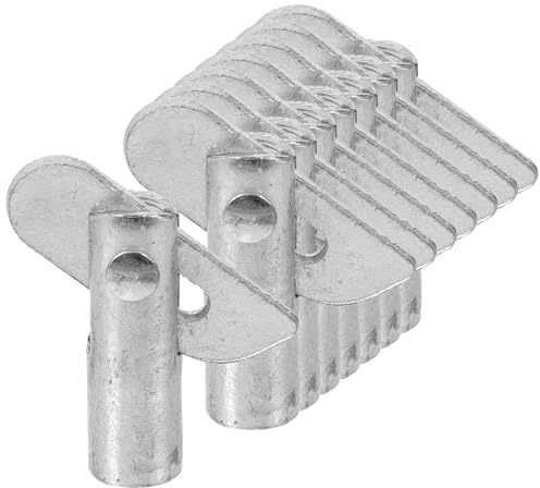 Gadpiparty 8 Pezzi Perni Fissi Zincati 12×45Mm per Ponteggi Professionali Parti di Ponteggio Sostituibili Compatibili Accessori per Impalcature Installazione Semplice e Sicurezza Garantita