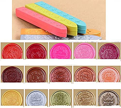 mnyr 6 23 Farben Siegelwachs Siegel Stempel Wachs Sticks Hochzeit Einladungen Geschenk Karten Siegellack Siegel Stempel Stick rosa - deep pink