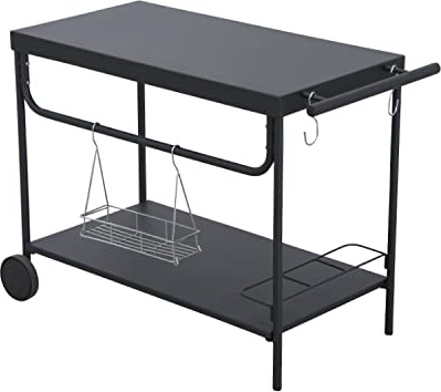 Leco 29380999 Grill-Serviertisch Serviertisch, Anthrazit, Länge 100 cm, Breite 47 cm, Höhe 73 cm