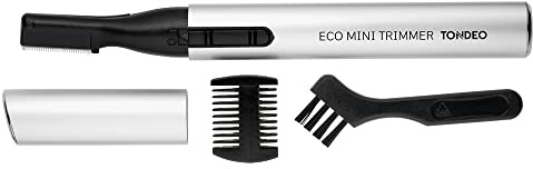 TONDEO Haarschneidemaschine ECO MINI TRIMMER SILVER Augenbrauen Ohren- und Nasenhaare
