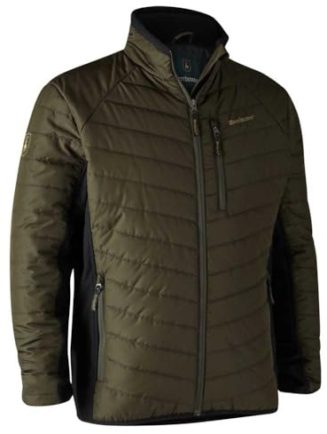 Deerhunter Moor Padded Jacket with softshell Adventure Green XXXXX-Large Green - Hunting jacket insulated weatherproof for Men
