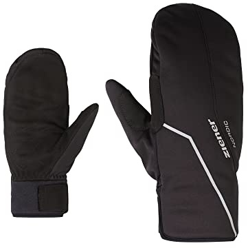 Ziener Men's ULTIMONO Cross-Country Gloves, Windproof, Primaloft, Soft-Shell, Black, 6.5