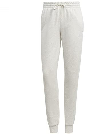 adidas Damen Essentials Fleece 3-Stripes Pants, Off White/White, S