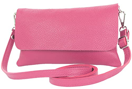 modamoda de T226 Damen Leder Clutch Umhängetasche Abendtasche Small handmade in Italy