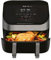 Instant VersaZone Air Fryer comes with XXL Single and Double Air Frying ClearCook Drawers complete with 8 Smart Programmes - Air Fry, Bake, Roast, Grill, Dehydrate, Reheat - Stainless Steel, 8.5L