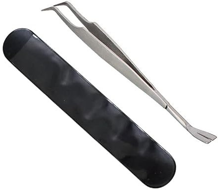 Pince à tiques 2 en 1 en acier inoxydable pour enlever les tiques sans problème pour chiens, chats