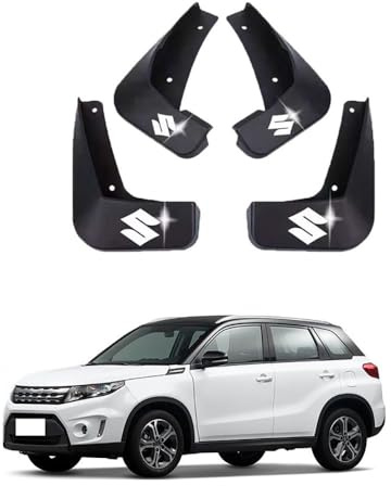 NURCIX 4 Pezzi Auto Gomma Parafanghi, per Suzuki Vitara 2016 2017 2018 2019 Ruota Posteriore Anteriore Paraspruzzi Anti Graffi Impermeabile Durevole Paraspruzz