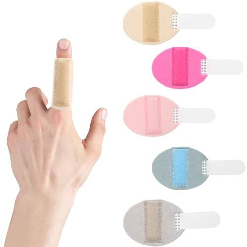 Fingerskena fingerskena, 5 stycken justerbara fingrar delade fingerskenor, fingerstabilisator, fingerplattång fingerskena, stabilisator för brutna fingrar artrit (stor)