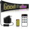 NEWFUN Señalización LED Programable, Letrero Led Auto, Pantalla LED de 37,2 x 9,2 cm, 5 V / 2 A Panel LED RGB Con Bluetooth Smart Apps, Señalización Luminosa Personalizada Para Coches, Camiones, Etc.