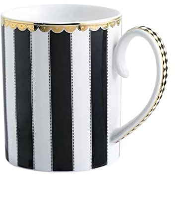 JNHGSHUAISDF Tasse Tasse à Eau à Rayures de Style Nordique, Tasse à Eau créative en céramique, Tasse à café de Bureau, Tasse Polyvalente, gobelet Isotherme de 350 ML
