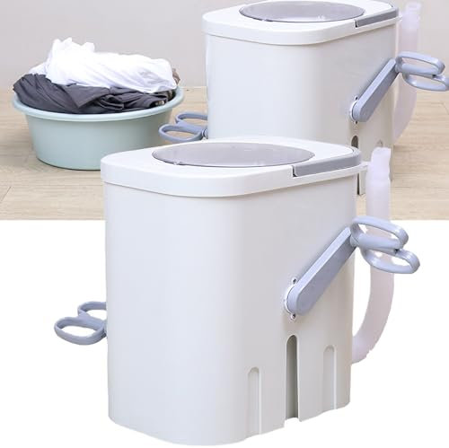 QYLTTDM Mini Lavatrice a manovella, Lavatrice rotativa a Pedale a manovella, Lavatrice Fitness con Manico Rimovibile, Lavatrice Portatile per dormitorio, Appartamento, Camper