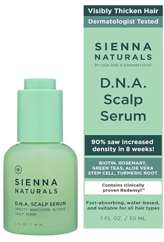 Sienna Naturals - D.N.A. Scalp Serum - Hair Growth Serum for Thinning Hair, Scalp Repair & Strength - Nourishing, Active Treatment for Scalp Health with Biotin & Rosemary - 1 oz