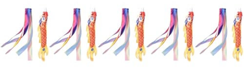 UPKOCH 5 Sets Outdoor Dragon Windsock Flag Decorative Flag for Garden Lawn Ornament Lightweight and Durable for Festivals Parades and Holiday Decor