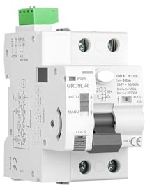 Salvavita Riarmo Automatico 2P 25A 30mA Interruttore Differenziale per Casa Contatore Fotovoltaico AC220V
