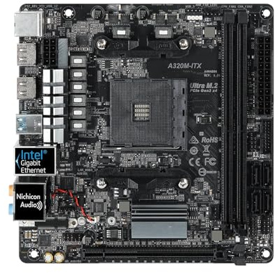 Processore Scheda madre A320 A320M-ITX MINI ITX Fit For ASRock Socket AM4 supporta 5700 1500 5600 2700 3200G 3600 5500 M.2 DDR4 32GB