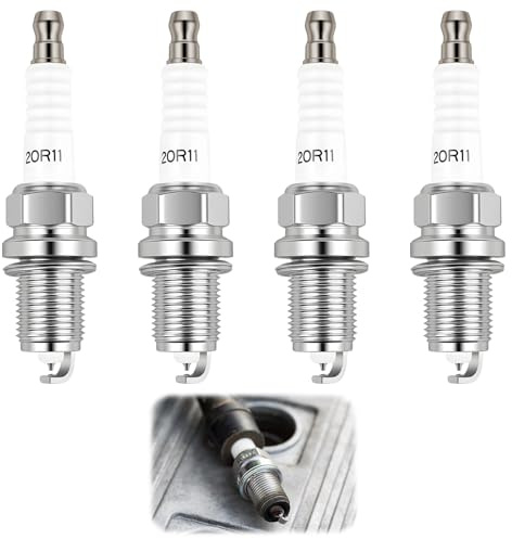 4 Stück Iridium Zündkerzen FR6HI332 Universal 0 242 240 665 | Kompatibel mit Golf V, Polo, Touran, Passat Variant - Hochwertige Zündkerzen, langlebig, effizienter Zündfunken