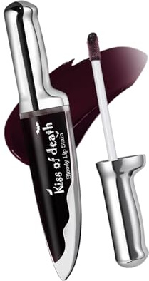 Halloween Bloody Lip Stain Rouge À Lèvres Foncé Formules Imperméables Longue Durée Avec Pinceau Précis Pour Un Maquillage De Fête Mystérieux Rouge À Lèvres Liquide Longue Durée