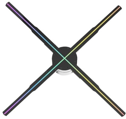 P56 22in Naked Eye 3D HD-fläkt holografisk projektor 3D holografisk projektor Fjärrkontroll Reklam Display Support Bild Video Gif-logotyp Livfulla bilder