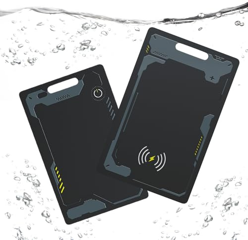 Tracker Android Tracking Card Ultradünn Tracker Karte (NUR Android) Kabelloses Laden Geldbörsenfinder kompatibel mit Google Find Hub IP68 Wallet Tracker für Koffer-1pcs
