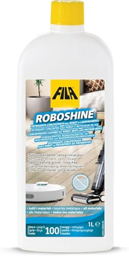 PEBSHOP Detergente per Robot Lavapavimenti, 1 Litro, Liquido, Pronto all'Uso, Senza Schiuma, per Tutti i Tipi di Pavimenti