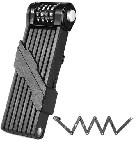 Motorrad Bremsschloss Fahrrad Klappschloss Sicherheit Anti-Diebstahl Radfahren Rennrad Zubehör Roller Elektro Faltbar Motorrad Schlossketten(120CM Type069 Code)