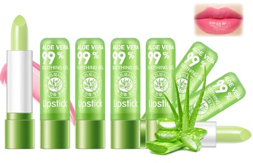 8 st magiska färgskiftande läppbalsam med aloe vera, temperaturaktiverande fuktgivare, långvarig fuktgivande, vattentät och sprickförebyggande