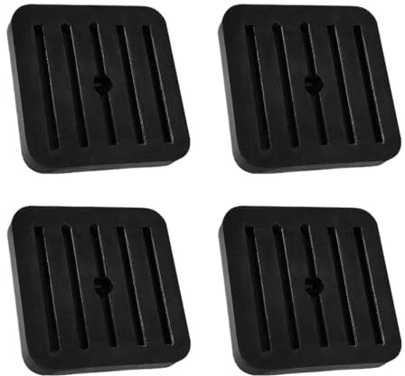 Vibrationsdämpfer Split | , 4,8cm & 7,2cm, Schwarz | Anti Vibration Pad Außengerät Wärmepumpe Montage Geräuschreduzierung Haus Und Technik 4 Stück Set