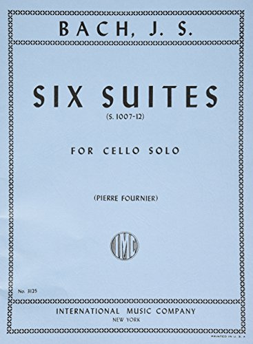 Bach, JS - 6 Cello Suites BWV 1007 for Cello - Arranged by Fournier - International Edition