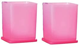 Tupperware Cubix - Contenedor cuadrado para almacenar frutas y verduras, 1,8 l, 2 unidades