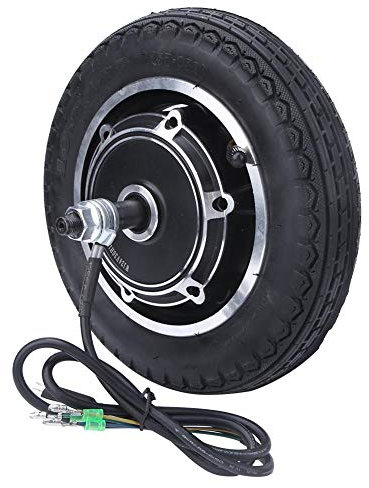 Keenso 10-Zoll-Radnabenmotor Elektrischer Roller Naben Motor für Motorelektrische Fahrräder, Elektrischer Roller Reiten