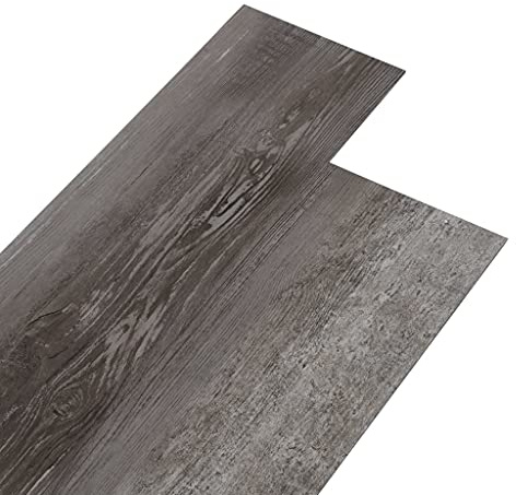 vidaXL Lamas para Suelo Baldosa Azulejo Salón Antiestático Ignífugo Impermeable Antideslizante Autoadhesivas de PVC Color Madera a Rayas 5,02m² 2mm