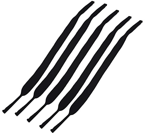 5 Stück Unisex-Brillen, Elastische Bänder, Neopren-Brillen, Elastisches Band für Brillen mit Einer Beinbreite Im Bereich von 0,157 Bis 0,314 Zoll