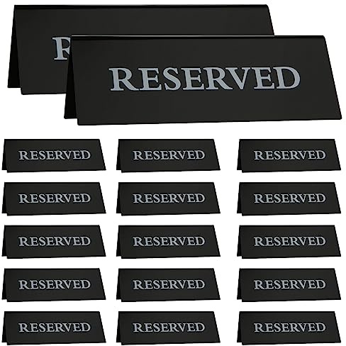 JMIATRY 20 Stück Reserviert Schilder Gastronomie 150x50mm Acryl Reservierte Tischschilder Reservierte Tischkarten Gastreservierung Tisch-Sitzschild Für Restaurant Hochzeit Sitzreservierung