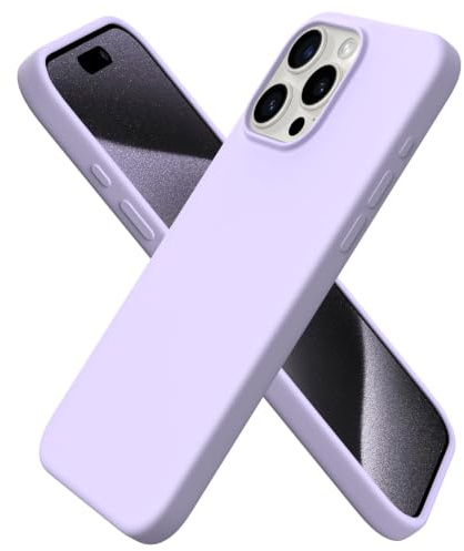 ORNARTO für iPhone 15 Pro Max Hülle aus Silikon 6,7 Zoll - Flieder