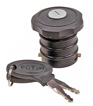 Tankdeckel abschließbar 38 mm passend für MBK Motobecane AV 88, AU 68 Mofa – Tank Deckel mit Schloss & 2 Schlüssel – Benzintankverschluss Diebstahlschutz – Ø38 mm, H 52,5 mm
