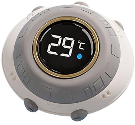 Teksome Badewassertemperatur-Thermometer, digitale Badethermometer - Wassertemperaturmesser - Digitale Raumthermometer mit LED-Anzeige, schwimmende Thermometer, wasserdicht, schnelle Reaktion für die