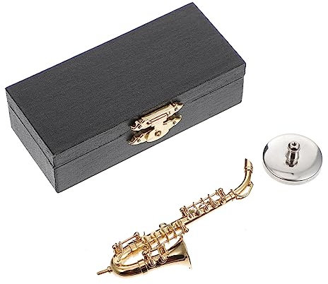 Vaguelly 1satz Miniatur-Saxophon Dekoration Realistisches Modell Als Fotorequisite Und Schreibtischschmuck Für Und Kreative Gestaltung Langlebige Nutzung