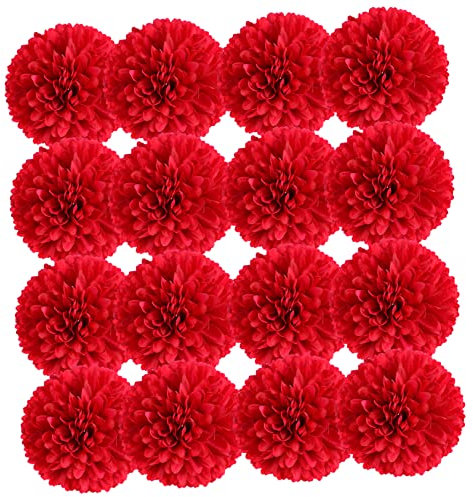 HOLIDYOYO 50 Pcs Bulk Buy Artificial Chrysanthemum Flowers Large Diameter Red Wedding Chrysanthemum Artificial Flowers