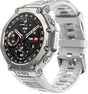 Amazfit T-Rex 3 Outdoor Smartwatch 48mm Pantalla AMOLED, Mapas & Navegación Offline, 6 Sistemas de Satélite GPS Doble Banda, 27 Días de Duración de Batería, Pago NFC, 170 Modo Deportes de Aventura