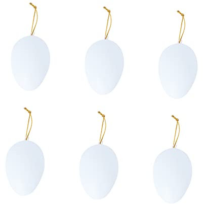 VICASKY 6 unidades de huevos de Pascua para fiesta de huevos de Navidad, relleno de huevos, burbujas, varita mágica, adornos para Pascua, huevos de Pascua, claras de huevo