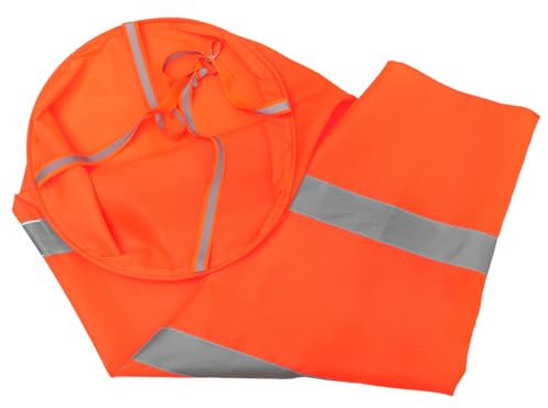 YARNOW Windsackflagge Für Den Außenbereich Mit Stange Windsack-richtungsanzeige Für Flughafen Gartendeko Oxford-Stoff Leuchtendes Farbdesign
