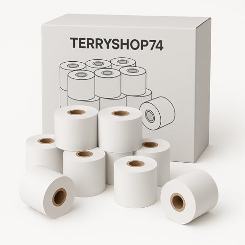 Rotoli Termici 57mm x 30m Anima 12mm – Confezione da 10 Rotolini per Registratore di Cassa, POS e Stampanti Fiscali – Carta Termica Alta Qualità Senza Bisfenolo A (BPA Free)