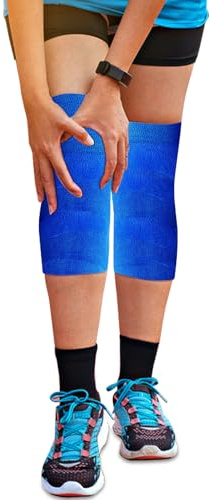 Ice Pack Ice Tape, Self Sticking Bandage Wrap （No Refrigeration Needed）Ice Wrap Instant Cold Compress Compression Tape Wrap, Athletic Muscle Tape, Athletic Tape for Pain and Swelling: Blue