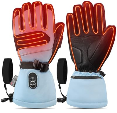 Beheizbare Handschuhe mit Akku für Damen & Herren – bis zu 10 Std. Wärme & wasserdicht, USB-C PD-Schnellladen, Thinsulate, Touchscreen-fähig, für Skifahren & Wandern